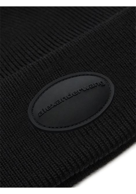 Black logo-patch beanie Alexander wang - women ALEXANDER WANG | 1KC4249052001